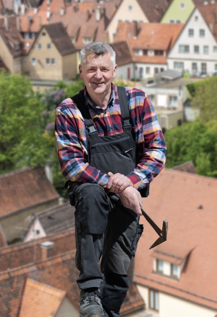 Johannes Hannweber von der Dachdeckerei Hannweber in Kronach